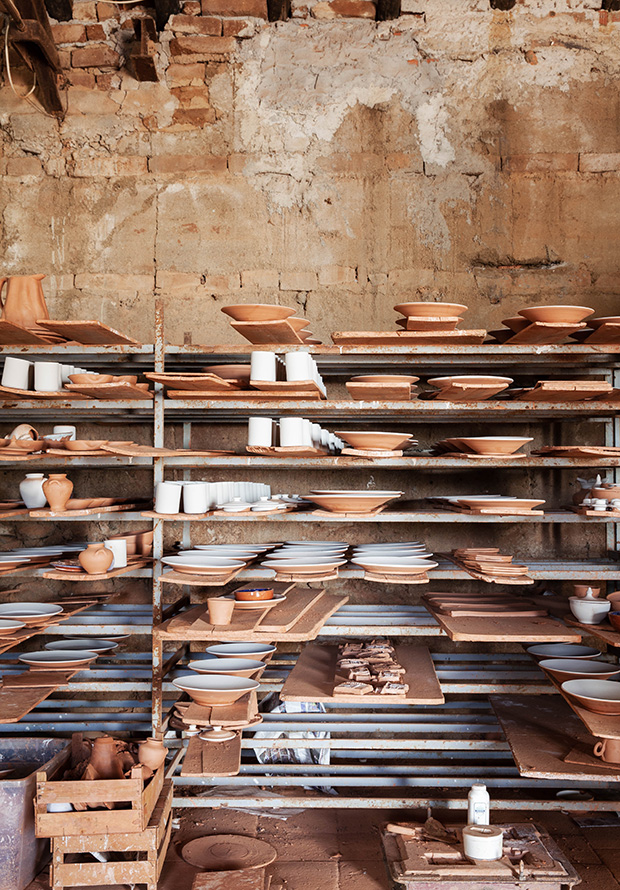 pottery display