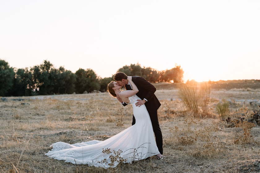 wedding in meadow